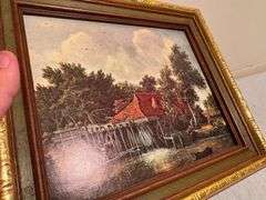 Framed Print of a Water Mill Landscape