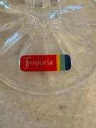 Set of 8 Fostoria Stemmed Water Glasses with Silver Trim