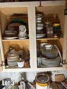 Salvage Lot- Misc. Items Including- Fridge, Display Cabinets, Cookware, Dishes, Etc. ( Oven/Range & Dishwasher NOT included)(BUYER RESPONSIBLE FOR REMOVAL)
