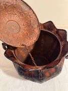 Decorative Lidded Pot with Handles