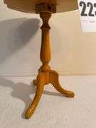 Decorative Yellow Accent Table with Bird and Branch Design