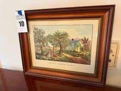 Framed "American Homestead Autumn" Print