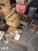 Salvage Lot- Misc. Items Including- Glassware, Furniture, Clothe Rack, Window, Jumper Cables, Etc. (BUYER RESPONSIBLE FOR REMOVAL)