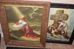 3 Framed Wall Art Inspiration Prints - vintage  25"x21.5 - 16"x39"