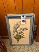 Set of Three Framed Floral Prints