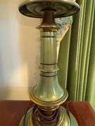 Green and Brass Table Lamp