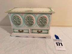 Floral Design Jewelry Music Box