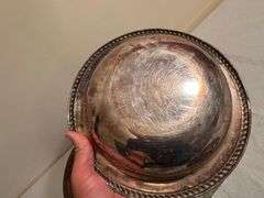 Silver Plated Serving Set with Glass Bowls