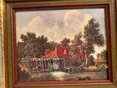 Framed Print of a Water Mill Landscape