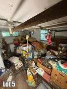 Salvage Lot- Misc. Items Including- Washer & Dryer, Deep Freezer, Tools, Furniture, Etc. (BUYER RESPONSIBLE FOR REMOVAL) ( Items will have to be moved in order to get large items out)
