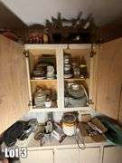 Salvage Lot- Misc. Items Including- Fridge, Display Cabinets, Cookware, Dishes, Etc. ( Oven/Range & Dishwasher NOT included)(BUYER RESPONSIBLE FOR REMOVAL)