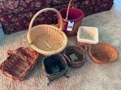 Assorted Woven Baskets - Lot of 7