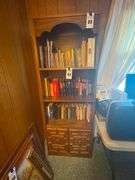 Wooden Bookcase with Storage Cabinet - Contents not included