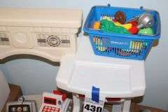 Large Plastic Kitchen Playset with variety of Play Food Items