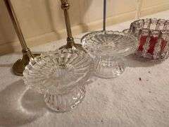 Assorted Decorative Candle Holders - Crystal, Metal, and Glass