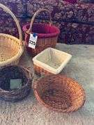 Assorted Woven Baskets - Lot of 7