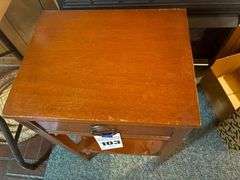 Small Wooden Side Table with Drawer