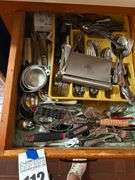 Drawer Full of Assorted Kitchen Utensils