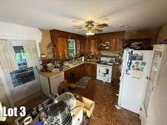 Salvage Lot- Misc. Items Including- Fridge, Display Cabinets, Cookware, Dishes, Etc. ( Oven/Range & Dishwasher NOT included)(BUYER RESPONSIBLE FOR REMOVAL)