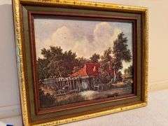 Framed Print of a Water Mill Landscape