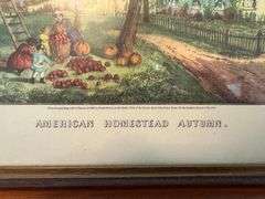 Framed "American Homestead Autumn" Print