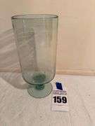 Large Footed Glass Vase