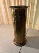 Hammered Brass Umbrella Stand