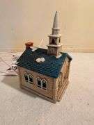 Ceramic Lighted Church House