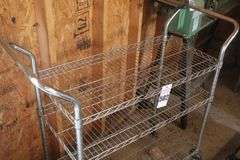 Rolling Metal Cart  40"x45"x18"
