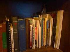 Collection of Books on Shelves