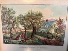 Framed "American Homestead Autumn" Print