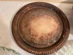 Silver Plated Serving Set with Glass Bowls
