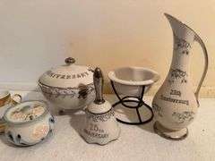 Porcelain 25th Anniversary and Collectible China Assortment