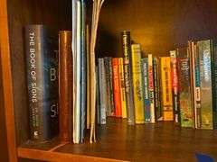 Collection of Books on Shelves