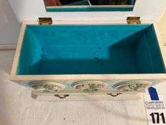 Floral Design Jewelry Music Box