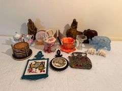 Collectible Figurines, Teapots, Coasters, and Trivets