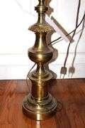Brass Table Lamp with shade   40"x16"                        **Matching style Lot #26