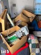 Salvage Lot- Misc. Items Including- Washer & Dryer, Deep Freezer, Tools, Furniture, Etc. (BUYER RESPONSIBLE FOR REMOVAL) ( Items will have to be moved in order to get large items out)