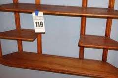 Wood Wall Display Shelf   27.5"x34"x7"