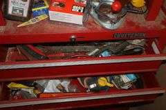 2 Piece of Craftsman Rolling Tool Box with A Varity of Tools and additional items