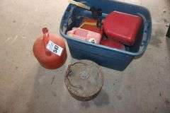 Variety of Gas Containers: Metal Plastic