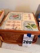 Sewing Lot with Patterns, Threads, and Malden Photo Collage
