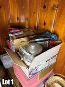 Salvage Lot- Misc. Items Including- Computer, Monitor, Lamps, Shelving, Etc. (BUYER RESPONSIBLE FOR REMOVAL)