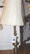 Brass Table Lamp with shade   40"x16"                        **Matching style Lot #27