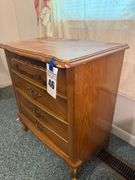 Wooden Nightstand with Drawers