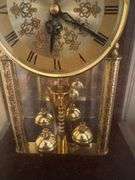 West Germany Anniversary Clock with Glass Case