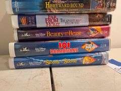 Disney VHS Tape Lot: Featuring Classics Like Snow White and Pinocchio