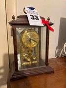 West Germany Anniversary Clock with Glass Case