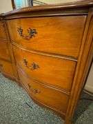 Bassett Furniture Wood Dresser with Mirror