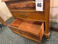 Wooden Nightstand with Drawers